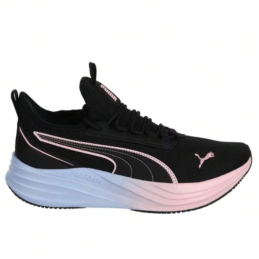 Women's Puma Darter Pro 2 LS Faded MS Wns Black-Pink-Tropic (313936 01) - Black - View 1
