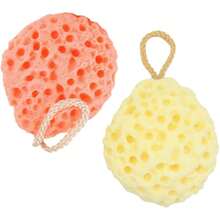 Pore Vacuum! 2Pcs Yellow & Orange Bath Sponge – Deep Clean Pores & Gentle Scrub For Silky Smooth Skin. Must-Have Shower Essentials For Daily Bathroom Accessories - 2pcs - View 7