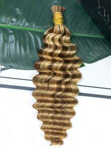Y WIGS #27/30/613 波浪 100% 原生女用接髮,95-100g 無結編髮,16-20 英吋長,適用於波希米亞編髮、足球賽、運動、假日、日常穿搭 - 彩色 - 查看 8