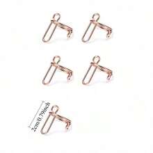 1/2/5pcs Universal Size Adhesive Nail Art Display Rings, Personalized Diamond Embedded Metal Nail Rings, Nail Photography Display Tools, Reusable Nail Rings, Detachable Nail Tip Rings - Multicolor - View 9