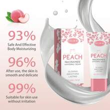 Crema de belleza  Peach Nicotinamide, crema hidratante, iluminadora y humectante para el cuerpo - 1 - Ver 3