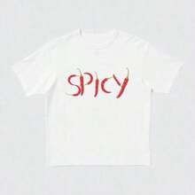 Chili Pepper Print T-Shirts - Breathable And Comfortable Retro Chili Pepper Print T-Shirts - 白色 - 查看 7