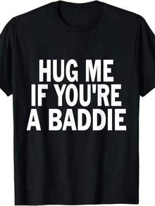 I Need A Hug If You're A Bandit, Funny T-Shirt For Men And Women, Medium Size, Black. - 黑色 - 查看 7