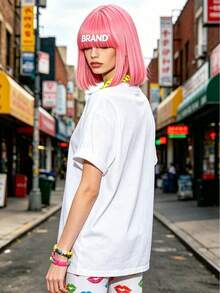 Camiseta de manga corta con cuello redondo suave y casual de verano para mujer, tops para salir, algodón, vintage, estilo callejero europeo y americano, casual deportivo, estilo unisex, estilo casual urbano, tops bonitos, Gen Z, curvy, ropa Y2K, camisetas divertidas, tops para damas, conjuntos de vacaciones para mujer, top lindo, camiseta gráfica, conjuntos de primavera, camisetas holgadas, ropa de calle retro, estilo de los 90, estilo de los 2000, subcultura, top negro, tops blancos, atuendo de fiesta de los 90. Negro - Blanco - Ver 2