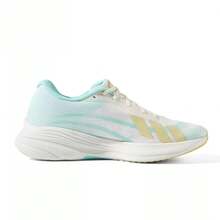 Adidas 全新透氣網麵休閒運動女子跑步鞋 - 白色/綠色/黃色 - 查看 4