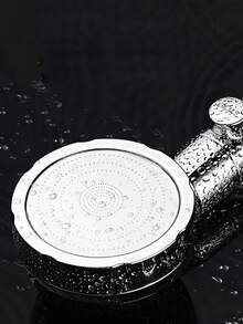 高壓手持式蓮蓬頭，家用ABS蓮蓬頭，1.5米不鏽鋼軟管，壁掛式淋浴配件 - 銀色 - 查看 5
