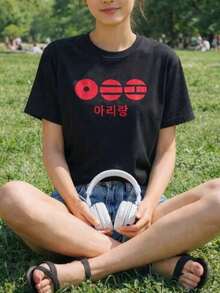 Mens Shirts Graphic Custom Name B.T.S Jersey Graphic Tee - Custom Name Back Print, Personalized Vintage Sports Y2K T Shirt, Bangtan Mens Comeback 2026 Tee, World Tour 2026 Shirt, US Local Fast Shipping,100% Cotton, K-Pop Fan Gift Funny Tee Shirtswomen's T-Shirts - 黑色 - 查看 1