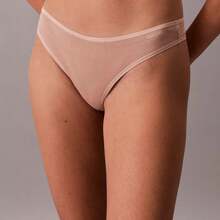 Calvin Klein Ideal Cotton Thong Underwear  Women  Panties QD5124 - Tuyết tùng - Xem 4