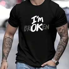 Camiseta impresa para hombres y mujeres - Negro - Ver 1