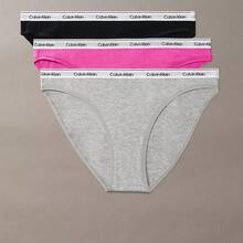 Calvin Klein Icon Logo 3-Pack Bikini QD5207 - Stunning Orchid - View 1