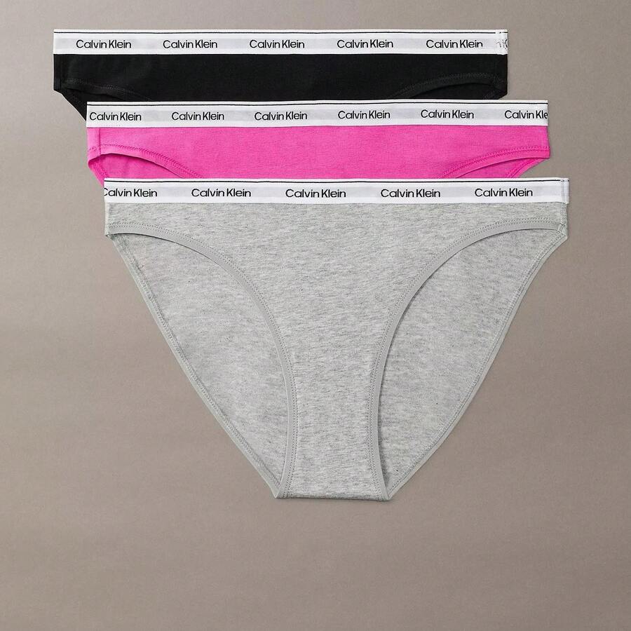 Calvin Klein Icon Logo 3-Pack Bikini QD5207 - Stunning Orchid - View 1