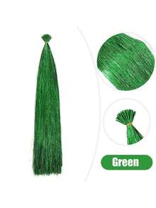 30pcs/Pack High Temperature Synthetic Hair Bundles With Gold And Silver Metallic Strands - Multicolor - View 6