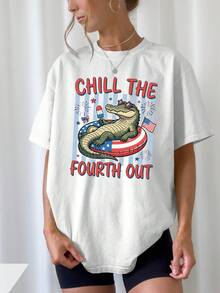 Camiseta unisex de manga corta, camiseta con la bandera de Estados Unidos - Camiseta casual de cuello redondo y manga corta con...BanderaImprimir,MáquinaLavableAdecuadoparaCuartodeJulioConjuntos de ropaTodo el añoDesgaste,PrimaveraVeranoArmarioEsencial(No-)BásicoTee)playerashombre, , , Dazymujer,romwehombres, bohochic,maestrasregalos,camisetaparaconjuntos de mujercon curvasparamu,y2k, - Blanco - Ver 6