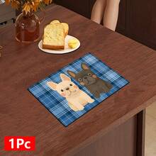 1pc Home Decor, Cute French Bulldog Pattern Absorbent Dish Drying Mat, Espresso Machine Countertop Pad, Sink Drain Mat, Soft Faucet Pad, Bathroom Cup Mat, Kitchen & Bathroom Accessories - Multicolor - View 14