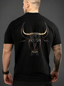 Camisetas de hombre para primavera y verano - Negro - Ver 3