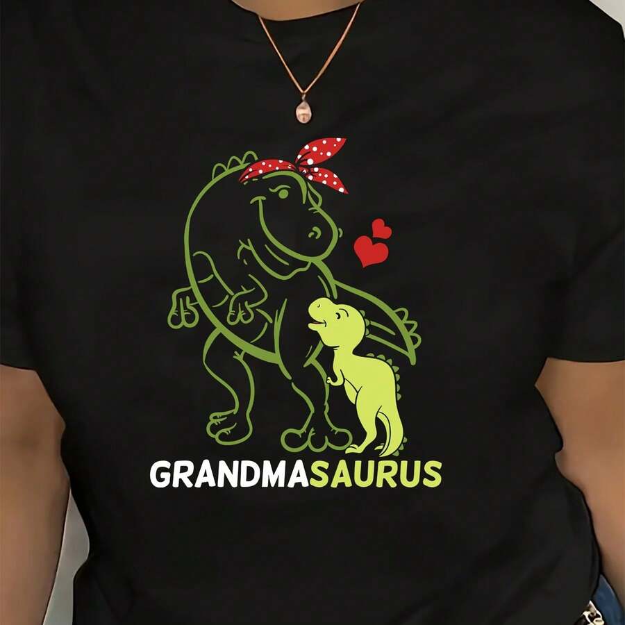 Camiseta para Mujer con Diseño de Cerezas Doradas Brillantes - Negro - Ver 1