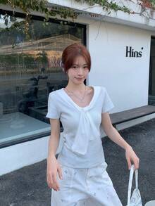 Women Tops - Blue - View 1