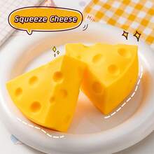 1 món đồ chơi bóp hình pho mát cỡ lớn, chân thực - Quả bóng pho mát mềm mại, đàn hồi nhanh, giúp giảm căng thẳng, một món đồ chơi bóp sáng tạo. Với kết cấu mềm mại và dính độc đáo, đây là lựa chọn tuyệt vời cho quà tặng sinh nhật, ngày lễ hoặc các bữa tiệc theo chủ đề. - Nhiều màu - Xem 6