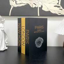 3pcs Fashionable Faux Decorative Books, Modern Luxury Stackable Fake Book Ornaments, Living Room Coffee Table Hotel Model Room Soft Decor Gift Props - Decor Book - View 4