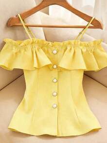 Maternity Activewear - Yellow - View 1