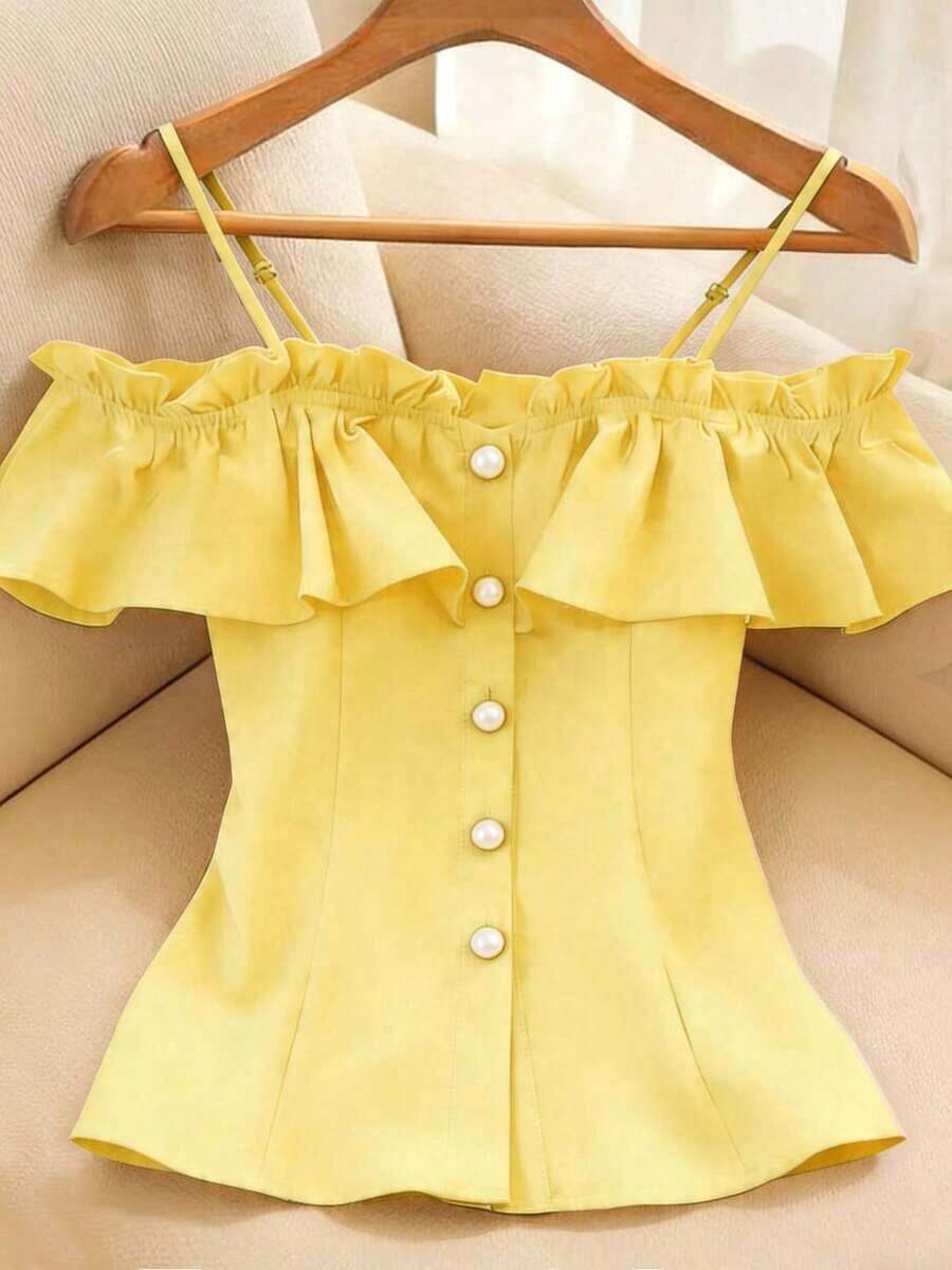 Maternity Activewear - Yellow - View 1