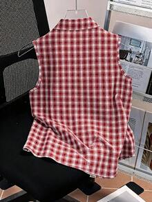 Blusa sin mangas para mujer, de verano, con diseño versátil y elegante, estampado digital de cerezas, imprescindible, alta tasa de devolución, vuelta al colegio, camisa sin mangas para damas - Multicolor - Ver 2
