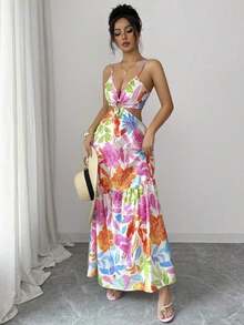 Women Midi Dresses - Multicolor 4 - View 4