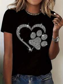 Camiseta de Moda para Mujer - Negro - Ver 5