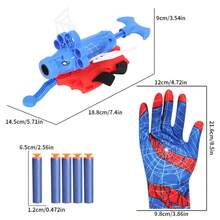 Spider Launcher Toy Set - Spider Web Suction Cup Soft Bullets, Spider Gloves, Superhero Roleplay Props, Worn On Arm For Kids, Family Interactive Game, Boys Girls Holiday Party Gift (Random Accessory Color) - Multicolor - View 6