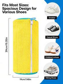 1pc Shoe Washing Bag For Washing Machine, 360° Deep Cleaning, Anti-Deformation, Reusable With Snowflake Lining, Perfect For Sneakers And Casual Shoes - Multicolor - View 4