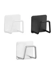 Estante de almacenamiento montado en la pared | Organizador colgante multifuncional, adecuado para cocina y baño, instalación sin perforación, perfecto para almacenar tablas de cortar y tapas de ollas, también se puede usar como estante para báscula inteligente y estante de almacenamiento práctico - Multicolor - Ver 7
