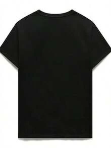 1 Piece Women's T-Shirt With Spanish Bible Verse - T-Shirt With The Spanish Verse "The Lord Is My Rock" And Isaiah 33:12 - Soft Crew Neck T-Shirt For Casual Wear At Church And Everyday Life - Christian Clothing Gift For Women (Spanish Text In Black/White) - Comfortable T-Shirt For All Seasons - Machine Washable And Dryable - Stylish Christian Faith Design With Inspirational Message In Spanish - 180g 100% Cotton - 黑色 - 查看 4