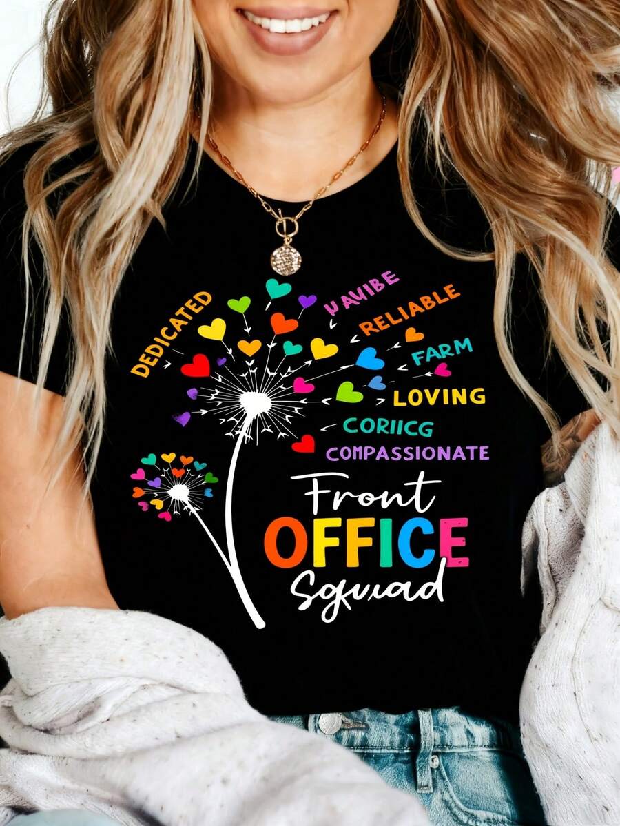 Heartfelt Teacher Appreciation Thank You Teacher Best Teacher Educator Gift Graphic T-Shirt 100% Cotton Oversized Soft Breathable Casual Crewneck Short Sleeve Top Teachers Educators School Staff Gift Givers