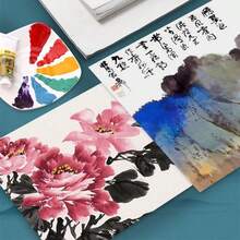 50张玛丽牌宣纸，生宣纸，适用于水墨画、东方绘画、水墨画、中国书法、水彩画 - 50pcs - 查看 6