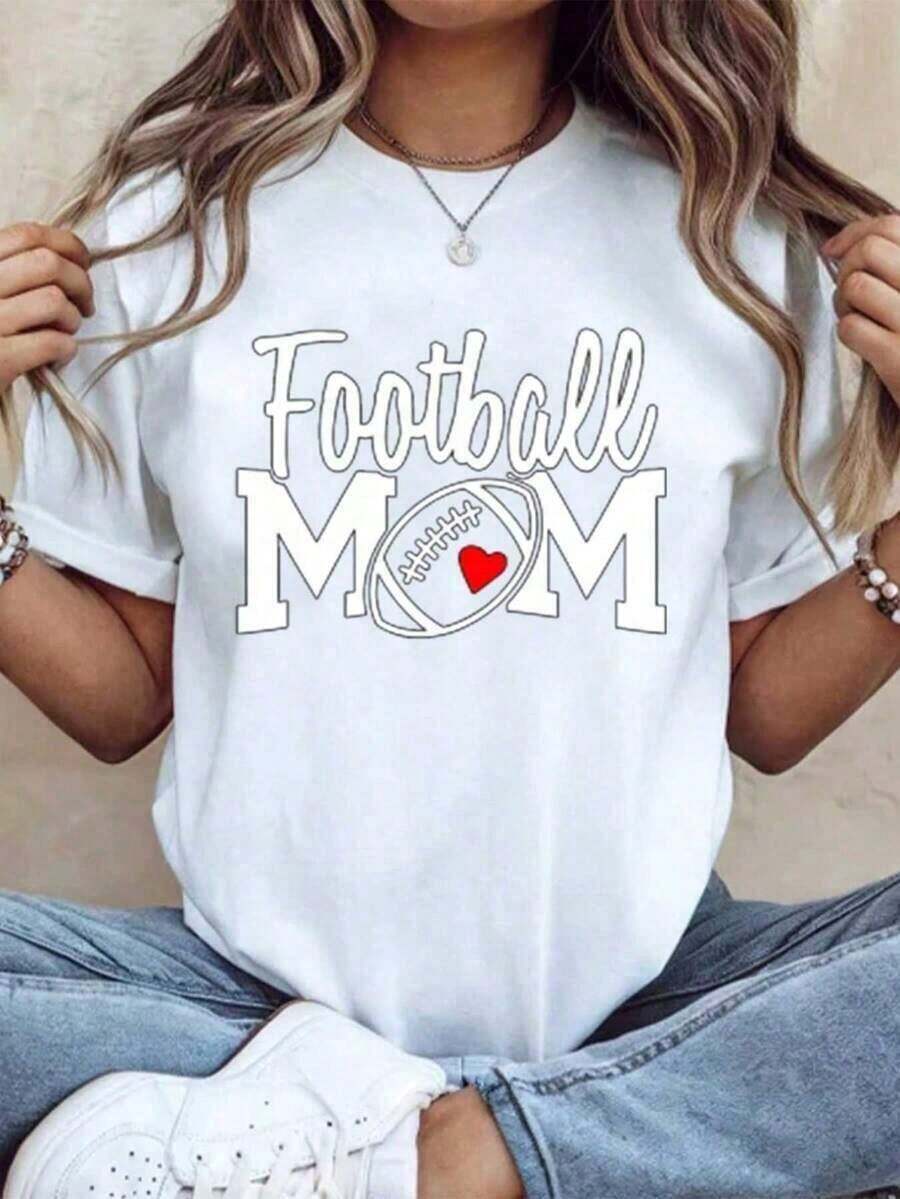 Premium Unisex Casual Cowboys Logo Print T-Shirts For American Football Fans And Game Day Wear, Matching Sets For Couples And Families, Comfortable Cotton - 白色 2 - 查看 1