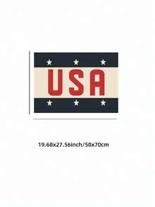 1pc Frameless Retro American Patriotic Font Art Canvas Poster Print Vintage 4th Of July Patriotic Farmhouse Aesthetic Wall Decor Minimalist Fun Art Painting For Home Apartment Bedroom Dorm Office Classroom Party Perfect Gift - Word - View 11
