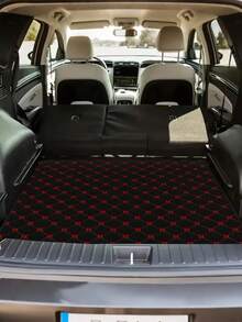 1 pieza Alfombra de maletero de coche a rayas de colores - Protector de maletero, Alfombra multifuncional, Accesorio de lujo para el interior del automóvil - A - Ver 5