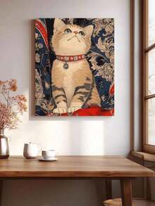 DIY无框丙烯画套装 - 可爱小猫，40*50厘米，艺术个性化定制，适合卧室装饰和艺术墙，简单有趣的绘画体验，无需绘画经验，实现你的绘画梦想，沉浸在缤纷的色彩世界中，每一笔都是自我表达，为生活增添浪漫气息，是馈赠亲朋好友的最佳礼物 - 多色 - 查看 5