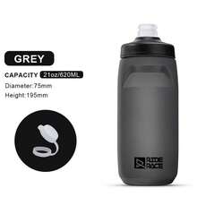 Botella de agua para bicicleta de 620/750 ml, PP5, ligera, para deportes al aire libre, taza exprimible de gran capacidad, equipo portátil para ciclismo. - Blanco de 750 ml - Ver 10