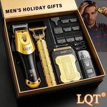 LQT Men's Grooming Kit (4pcs/3pcs/1pc) - Mini Hair Clipper, Ear & Nose Trimmer & Men's Razor, Cordless Trimmer, USB-C Charging, Suitable For Home Haircutting, Travel Beard Trimming And Personal Care. Ideal Holiday Gift, Men's Gift - View 2