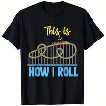 Printed T-Shirt For Men And Women - Black - View 1