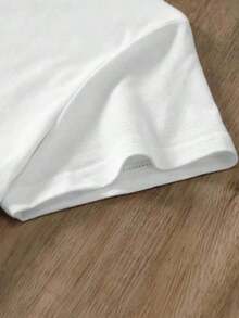 Ropa única Black White Camiseta de manga corta para uso en restaurante, tela duradera, ajuste cómodo, diseño elegante con estampado divertido, ideal para uso casual, top ligero y transpirable para uso diario - Blanco - Ver 4