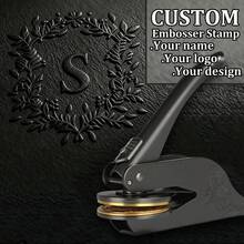 1 pieza Máquina de estampado personalizada, Máquina de estampado para bodas, Máquina de estampado para recién casados, Fuente de boda, Sello de boda, Regalo para recién casados, Regalo personalizado, Boda - Negro - Ver 7