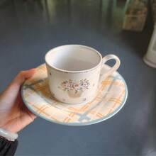 Dongguan Xinyongying Hardware Products Co., Ltd. 陶瓷咖啡杯碟套組，適合下午茶與早餐，耐熱。陶瓷咖啡杯碟套組，下午茶壺，奢華咖啡茶具套組，高美感咖啡餐具 - 彩色 - 查看 26