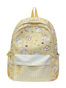 New Cartoon Cute Stylish Minimalist Casual Travel Backpack, Large Capacity Multi-Function Suitable For Various Occasions, Kawaii - Multicolor - View 12