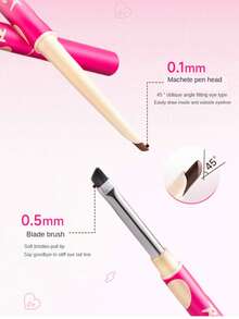 Pensil Eyeliner ROCK SWEET 2-in-1, Tahan Air, Tahan Keringat, Cepat Kering, Anti Luntur, Membentuk Lapisan, Ramah untuk Pemula - Y02# Kue Karamel - View 3