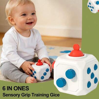 6-Sided Activity Cube Cool Toys, Sensory Busy Ball For Fine Motor Skills, Numerical Cognition 6-In-1 Sensory Travel Toys For Baby Items, Christmas/Halloween/Birthday Gifts For Boy/Girl Toys
