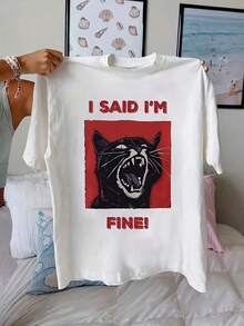 Women's San Francisco Print T-Shirt, Casual Short Sleeve Top For Women, Comfortable Fit, Matching Sister Sets, Outdoor Travel Essential, Women's T-Shirt, Spring/Summer T-Shirt. - 白色 - 查看 7