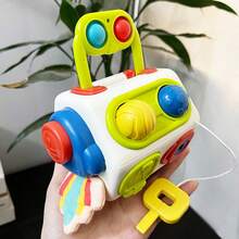 8-In-1 Baby Activity Cube – Sensory Learning Toy For Fine Motor Skills Cooltoys Favors For Kids, Travel & Birthday Gift For Infants Toddlers Boy/Girl Toys - HLX219A - View 6