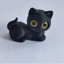 Bộ 5 tượng mèo Kawaii mắt to mini bằng nhựa resin đen trắng, trang trí bảng điều khiển ô tô, phụ kiện nội thất xe hơi, đồ trang trí động vật hoạt hình, tượng mèo dễ thương, quà tặng cho người yêu mèo, quà sinh nhật Giáng sinh Năm mới - Nhiều - Xem 21